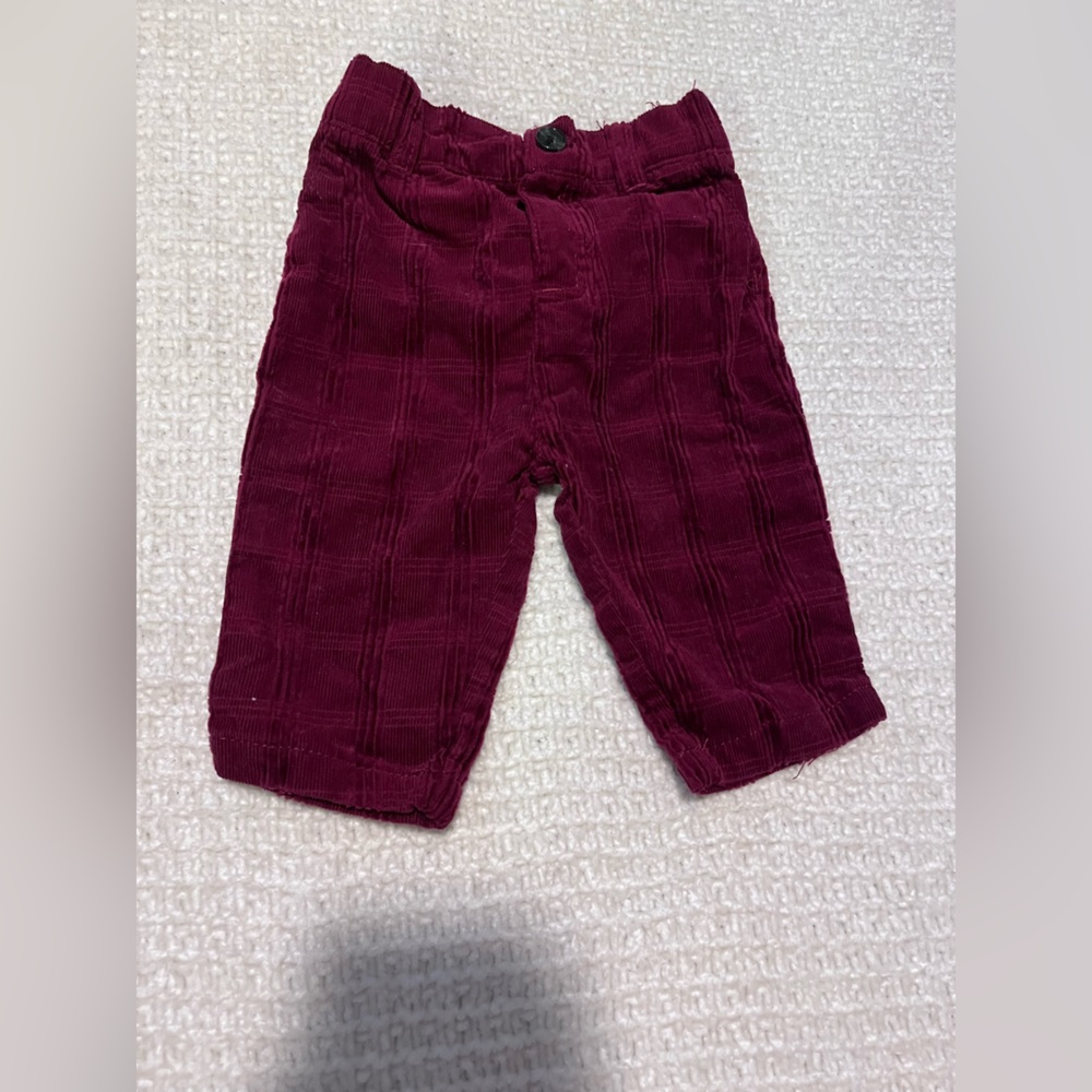 First impressions corduroy 0-3 month pants